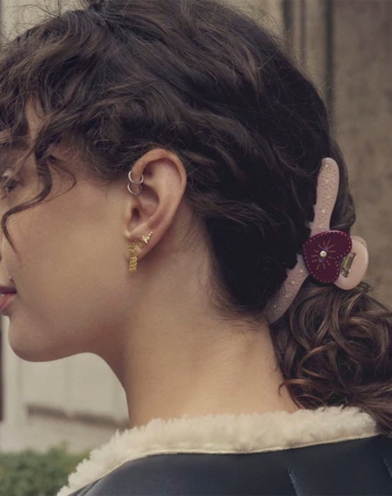 Dealla Hårklemme - Blush